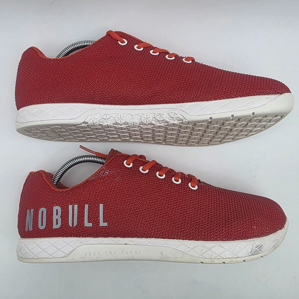 NOBULL Shoes Mens Size 11 Red Trainer Athletic Superfabric CrossFit Gym Sneakers - Picture 2 of 10